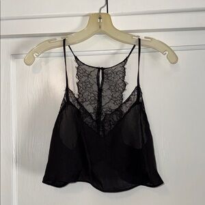 Black Lace Camisole Top
